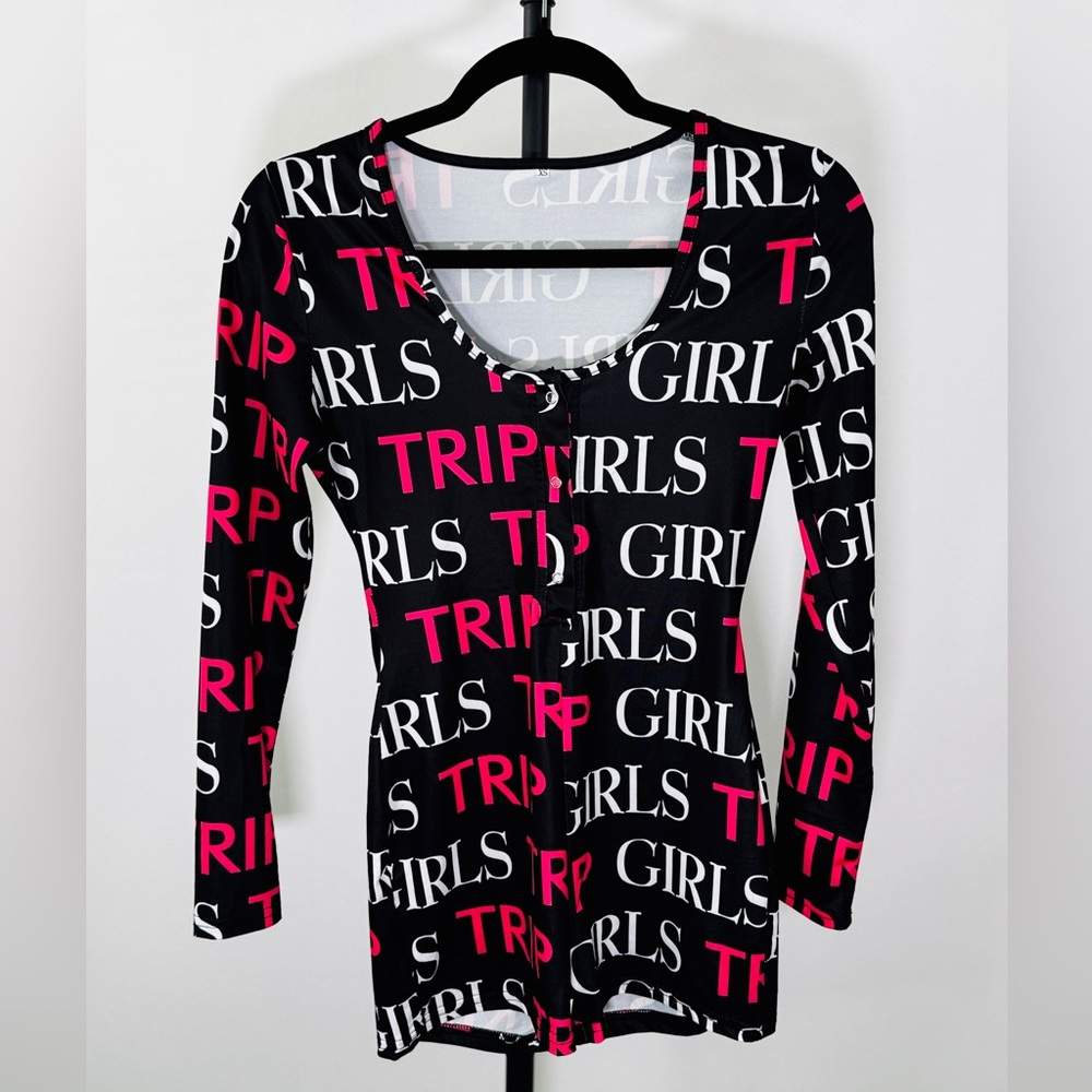 Black and Pink Graphic Women's onesie